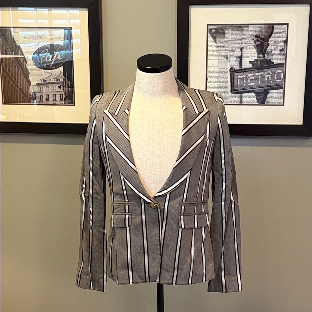 Smythe Striped Gray Women's Blazer